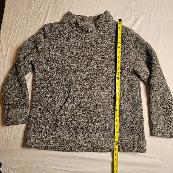 Koolaburra by Ugg, sherpa, pullover, cowl neck, greys, size M - Picture 3 of 10